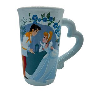Disney‎ Cinderella Prince Charming Ceramic Coffee Tea Cup 16.9 fl oz Blue Heart